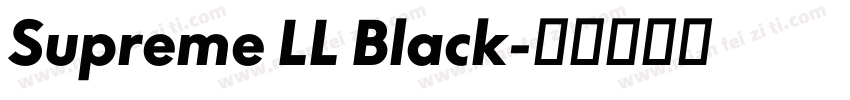 Supreme LL Black字体转换